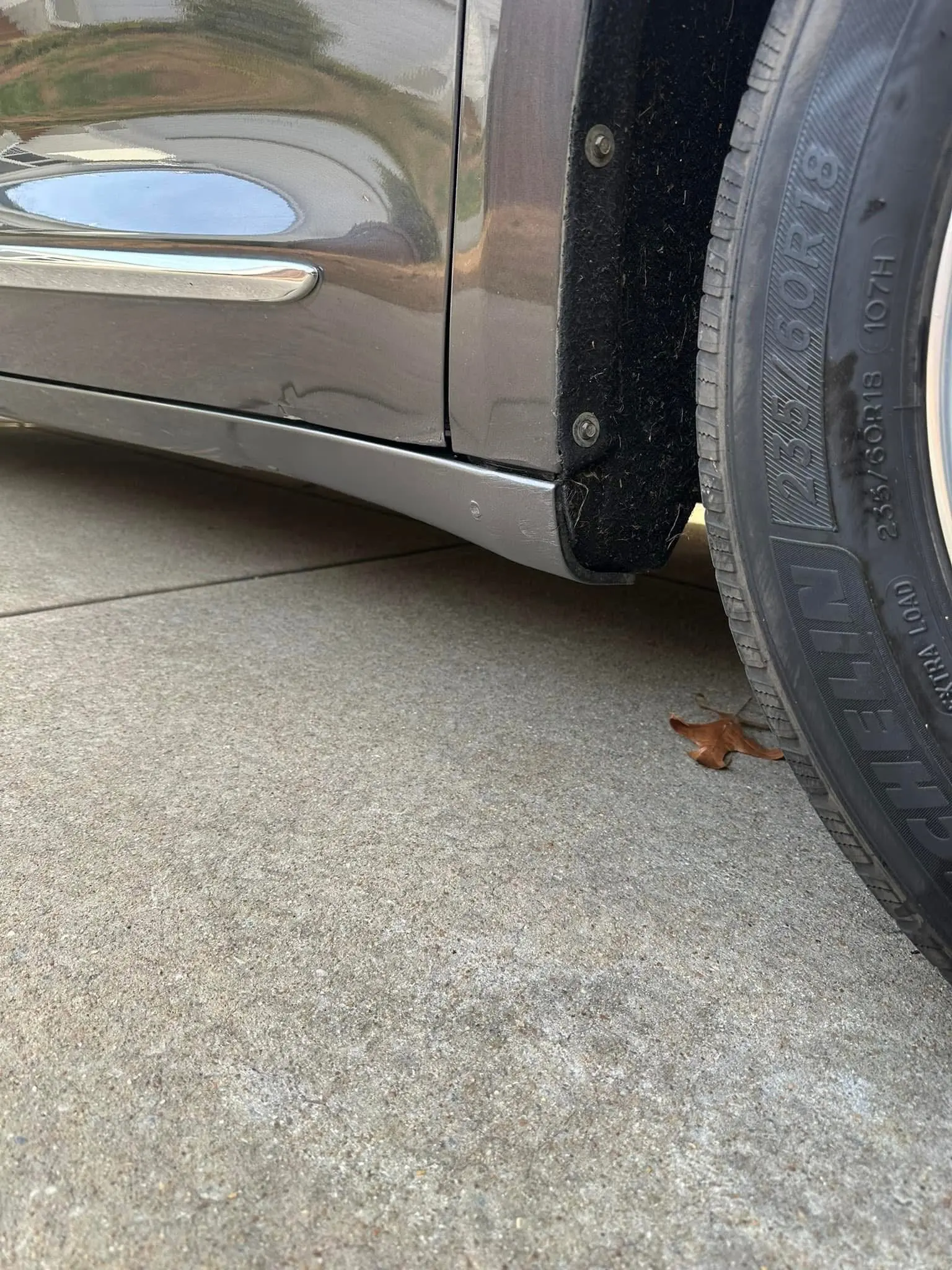 SUV Body repair, detailing result